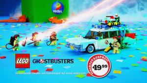Lego Ghostbusters Ecto-1 bei der Filmproduktion der just GmbH für VEDES TV-Spot.